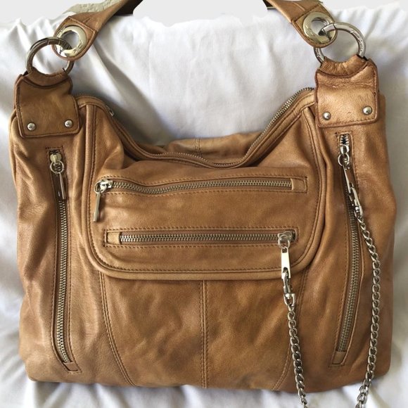 Junior Drake Tan Leather Messenger Bag - Picture 3 of 15